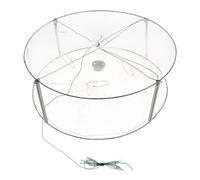MUSISALY Transparent Rubber Wire Crawfish Trap Crab Cast Net for Freshwater and Saltwater Fishing Round Minnow Bait Net for Shrimp Lobster Crabbing in Lakes Creeks