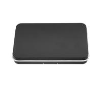 MUSISALY Travel Makeup Palette Organizer with 18 Grids, Magnetic Black Case, Plastic and Iron Material, Sleek Minimalist Design for DIY Eyeshadow, Blush and Highlighter Storage