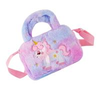 MUSISALY Unicorn Plush Shoulder Bag for Little Sturdy Mini Handbag Leisure Walk Crossbody Random Color