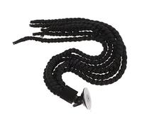 MUSISALY Unique Helmet Adornment Handmade Fake Braid Motorcycle and Bike Decor Double Fixed Pu Glue Black