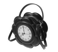 MUSISALY Unique Steampunk Style Pu Leather Clock Shaped Crossbody Bag for Women with Adjustable Strap and Working Clock Design, for Casual Outings and Shopping