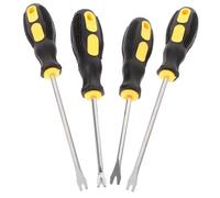 MUSISALY Upholstery Staple Remover Tool Set Steel Construction and 4pcs with Rubber Handle, Simple Design for High Strength for Easy Nail and Staple Removal Carpet Layers and Framers