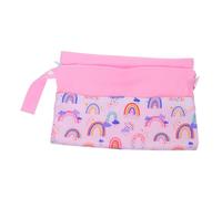 MUSISALY Versatile Diaper Wet Dry Bag with Dual Zipper Stroller Hanging Organizer for Nappy Storage Compact Portable Diaper Holder for Clothes and Travel Essentials