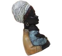 MUSISALY Vintage African Resin Figurine Sculpture Mother and Son Statue Versatile Style, Sturdy Resin Material for Home Decorations and Living Room Decor