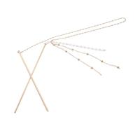 MUSISALY Vintage Chinese Style Double Chain Hairpin Tassel Hair Stick for Women and Girls for Bun Hairstyles and Special Occasions