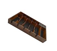 MUSISALY Vintage Wooden Hairdressing Tools Holder Capacity Electric Clipper Organizer for Salons Elegant Retro Design for Hair Salon Decor Multi-Purpose Storage Box for Scissors and Clips
