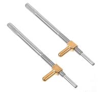 MUSISALY Violin Bow Screws with Assorted Style 2pcs Metal String Instrument Accessories Lightweight and Portable Assorted style Suitable for Musical Instrument Repair and Maintenance