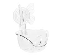 MUSISALY Wall Mount Makeup Puff Holder Transparent Cosmetic Organizer for Beauty Sponges and Toiletries Pet Material Easy to Clean No-drill Storage for and Vanity