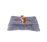 MUSISALY Warm Hamster Cushion Small Pet Sleep Mat Made of Soft Short Plush for Guinea Pigs and Hamsters, Easy to Clean and Wash, Bedding for Winter Use in Small Animal Habitats Random Color