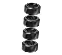 MUSISALY Washing Machine Anti-skid Pads 4pcs Black Polypropylene and Tpr Vibration Absorption Feet with Height Raising Function for Refrigerators and Floors Appliance Support to Protect
