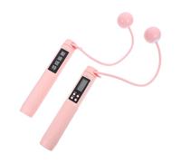 MUSISALY Weighted Cordless Jump Rope with 35mm Soft Pvc Ball, Smart Electronic Counter for Workout and Fitness Training, Portable Ropeless Jumping Rope for Men and Women