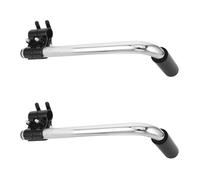 MUSISALY Wheelchair Push Handle Extenders 2pcs Reducing Back Strain and Enhancing Safety Stainless Steel for Transport and Chairs Suitable for Outdoor Mobility Use