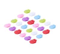 MUSISALY Wine Glass Markers with Creative Colourful Design Tongue Shaped Silicone 24pcs Convenient and Easy to Store Cup Accessories Random Color for Parties and Homes