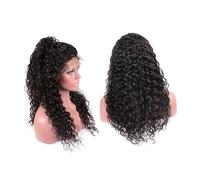 MUSISALY Women Fashion Small Curly Hair Wig Front Lace Curl Wig Natural Looking for Black Women
