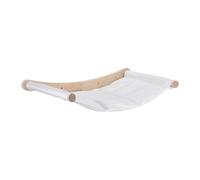 MUSISALY Wooden Cat Wall Hammock Bed for Indoor Cats with Wall Mounted Integrated Shelves and Strap System, Minimalist Design for Sleeping and Behaviour Improvement in Small City Apartments