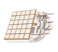 MUSISALY Wooden Ramadan Advent Calendar with LED Lights Muslim Countdown Organizer Compact Eid Tabletop Decoration Soft Safe Illumination for Festive Islamic Celebrations