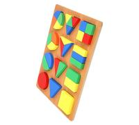 MUSISALY Wooden Tangram Puzzle Board Educational Early Learning 0.43Kg Geometric Shape Sorting Jigsaw Blocks Set for Preschool Stem Development