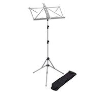 Musisca Lightweight Folding Music Stand - Silver Grey