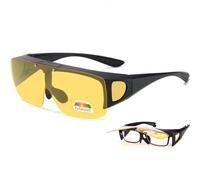 Musivon Night Driving Over Prescription Glasses | Polarized Anti Glare Night Vision Glasses for Men Women
