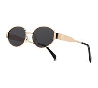 Musivon Oval Sunglasses for Women Men - Retro Sun Glasses Classic Metal Frame Polarized UV400 Protection