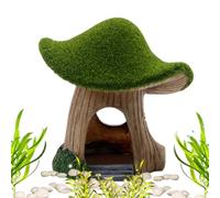 Musk Decoration Resin Aquarium - Fish Tank Mushroom Cave Ornament | Resin Reference House for Shrimp, Catfish, Reptiles, Turtles, Decorations