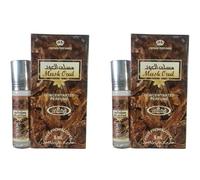 Musk Oud Concentrated Perfume Oil Combo Pack of 2 - 6ml Each | Alcohol-Free Roll-On Attar | Long Lasting Oriental Fragrance for Men & Women