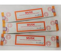 Musk Stamford Hand Rolled Masala Incense Sticks (3 Packs) with Union Jack Coaster by Sterling Effectz