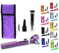 MuskalMed Mini Otoscope Portable Ear Light and Exam Kit 3X Magnifying Fiber Optic Scope with Spare Tips, Bulb, and Carrying Case - Pocket Equipment for Home and Professional Use