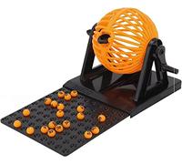 Muskela Bingo Game Set Bingo Lotto Traditional Family Party Game Play Set Bingo Machine with 90 numbered Balls 12 Cards and 4inch ABS Bingo Cage