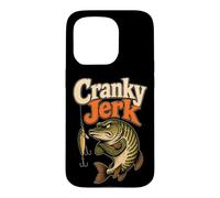 Musky Fishing Cranky Jerk Funny Angler Gift Case for iPhone 15 Pro