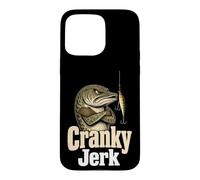 Musky Fishing Cranky Jerk Funny Angler Gift Case for iPhone 15 Pro Max