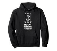Musky Fishing The Fish Of Ten Thousand Casts For Anglers Pullover Hoodie