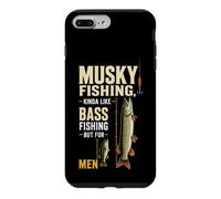 Musky Fishing Vs Bass Size Comparison Gift For Men Case for iPhone 7 Plus/8 Plus
