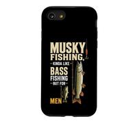 Musky Fishing Vs Bass Size Comparison Gift For Men Case for iPhone SE (2020) / 7/8