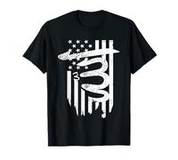 Muslim Allah God Bless America USA Flag American Muslim T-Shirt