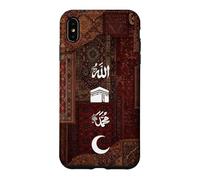 Muslim Allah & Prophet Mohammed Name Kaaba crescent Islam Case for iPhone XS Max