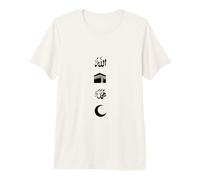 Muslim Allah & Prophet Mohammed Name Kaaba Crescent Islam Premium T-Shirt