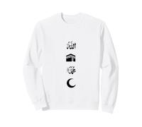 Muslim Allah & Prophet Mohammed Name Kaaba crescent Islam Sweatshirt