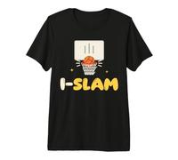 Muslim Basketball Kids I-Slam Pun Proud Islam Hoop Dunk Premium T-Shirt