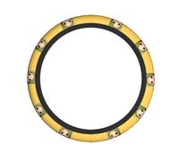 Muslim Cartoon Print Steering Wheel Cover Elastic Breathable Non-Slip Steering Wheel Protector for Car Truck SUV