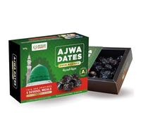 Muslim Charity Ajwa Dates from Madinah 500g - Premium Quality Fiber Rich Delicious Fresh Dates Fruit Snack - Imported from Madina, Saudi Arabia - Ramadan Date Gift Box