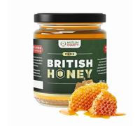 Muslim Charity Pure British Wildflower Runny Honey - 227g Glass Jar - Unpasteurized Raw Honey with Rich, Unique Flavour - Pure Honey Smooth & Thick Texture