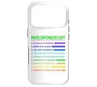 Muslim Checklist Islam Deen Holy Book Charity Prayer Fasting Case for iPhone 17 Pro