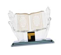 Muslim Crystal Collectible Figurines, Muslim Crystal Ornament, Islamic Building Handicrafts Souvenirs Muslim Crystal Decorative Model Car Decor
