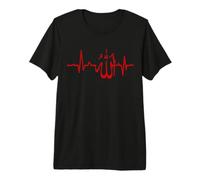 Muslim Heartbeat Allah Spiritual Religious Uplifting Premium T-Shirt