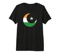 Muslim India Flag Islam Nation Ramadan Arabic Punjabi Premium T-Shirt