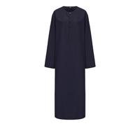 Muslim Men'S Robe - Male Solid Color Long Sleeve Robe Arabic Clothes Middle Skirt Robe (Navy M)