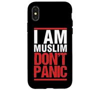 Muslim Proud Dont Panic Islam Islamic Arabic Arab Quran Gift Case for iPhone X/XS