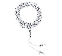 Muslim Rosary Beads Resin Gilding Scripture Islamic Worship Prayer Religious Article for Hanging Decorations or Praying Muslim Worship Ceremonies Small Daily Gifts (White)