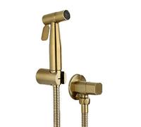 Muslim Shower Hand Held Toilet Bidet Sprayer Brushed Gold Stainless Steel Bidet Jet Douche Kit Faucet Toilet Washer Cleaning-A